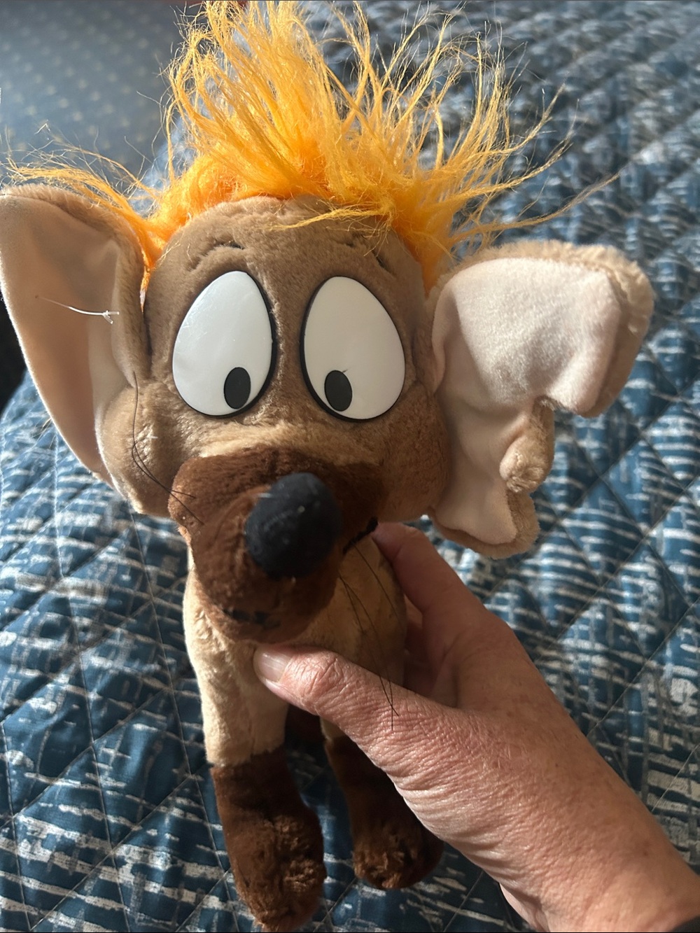 Vintage plush Tito from Oliver and company- Orange-haired Chihuahua toy